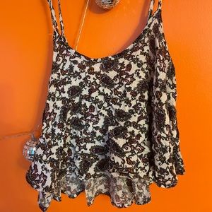 PacSun LA Hearts Paisley strap crop top